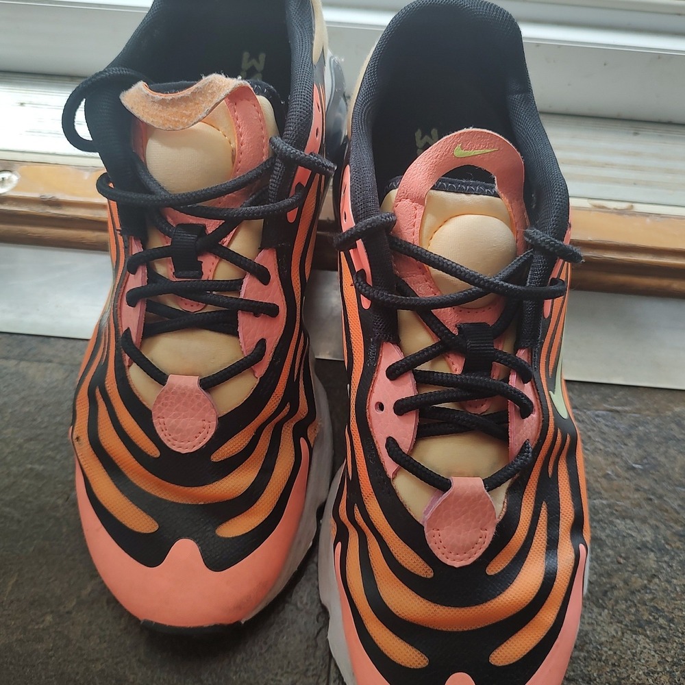 Nike Air Max 200 SE Bubble Pack Orange Black Lime Mens 9 CK6922-600